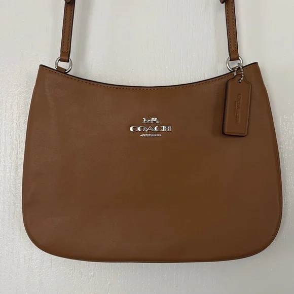 Coach Light Saddle Tan Leather Penelope Shoulder Bag - Picture 1 of 6